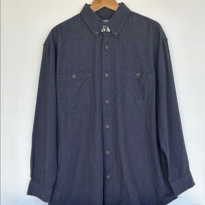NWT Duluth Men's Free Swingin' Flannel Solid Long Sleeve Shirt